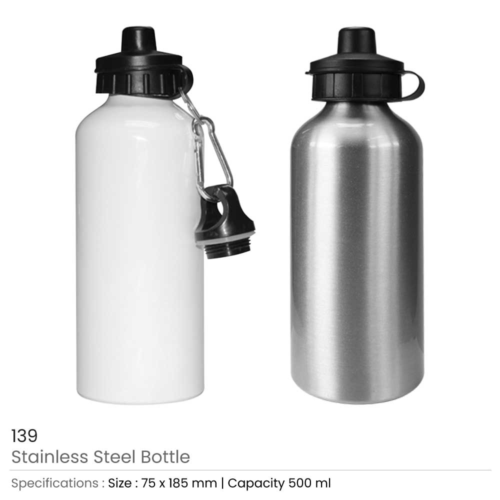 Promotional Water Bottles White 4