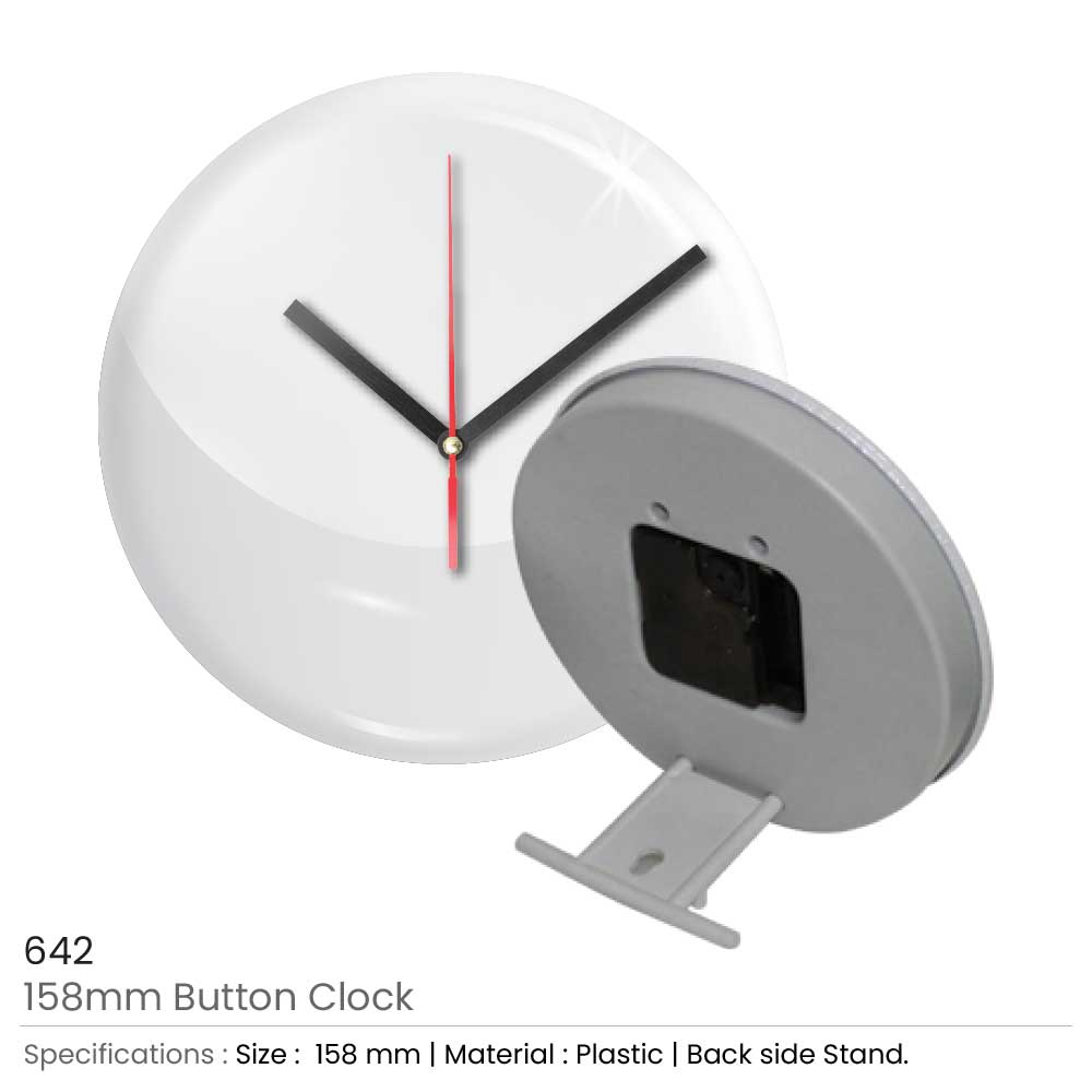 Clock Button with Stand 2