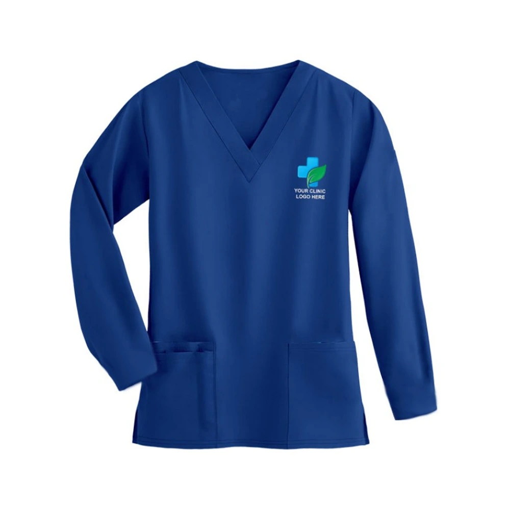 Full Sleeve Unisex Medical Scrub Suit – Royal Blue