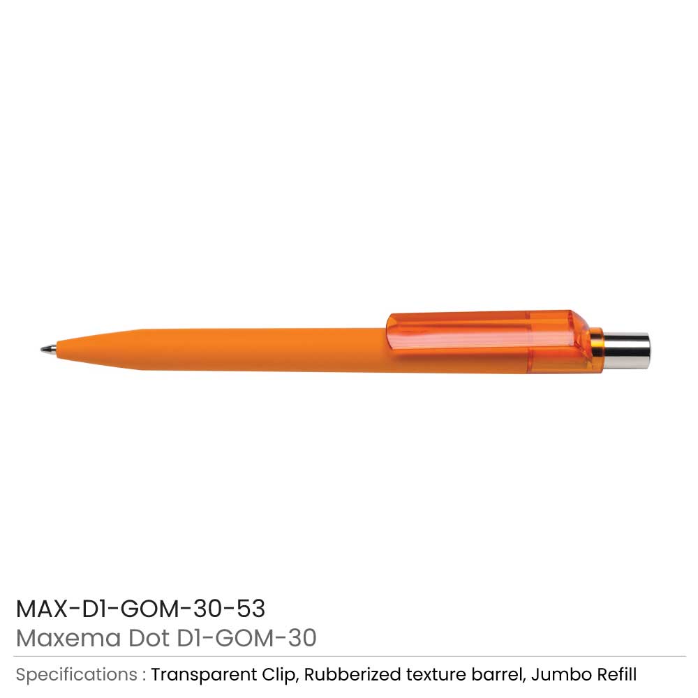 Maxema Dot Pen Transparent Clip 15