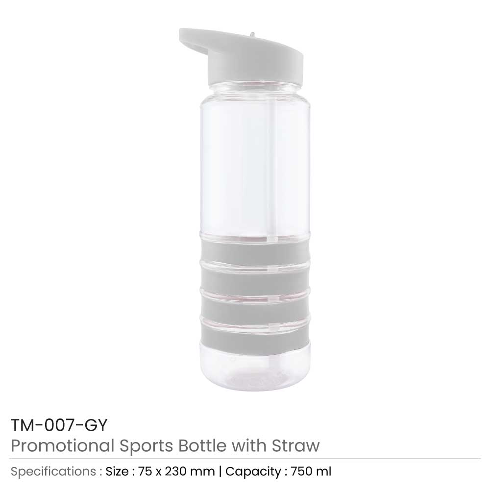 Sports Water Bottle with Straw 9
