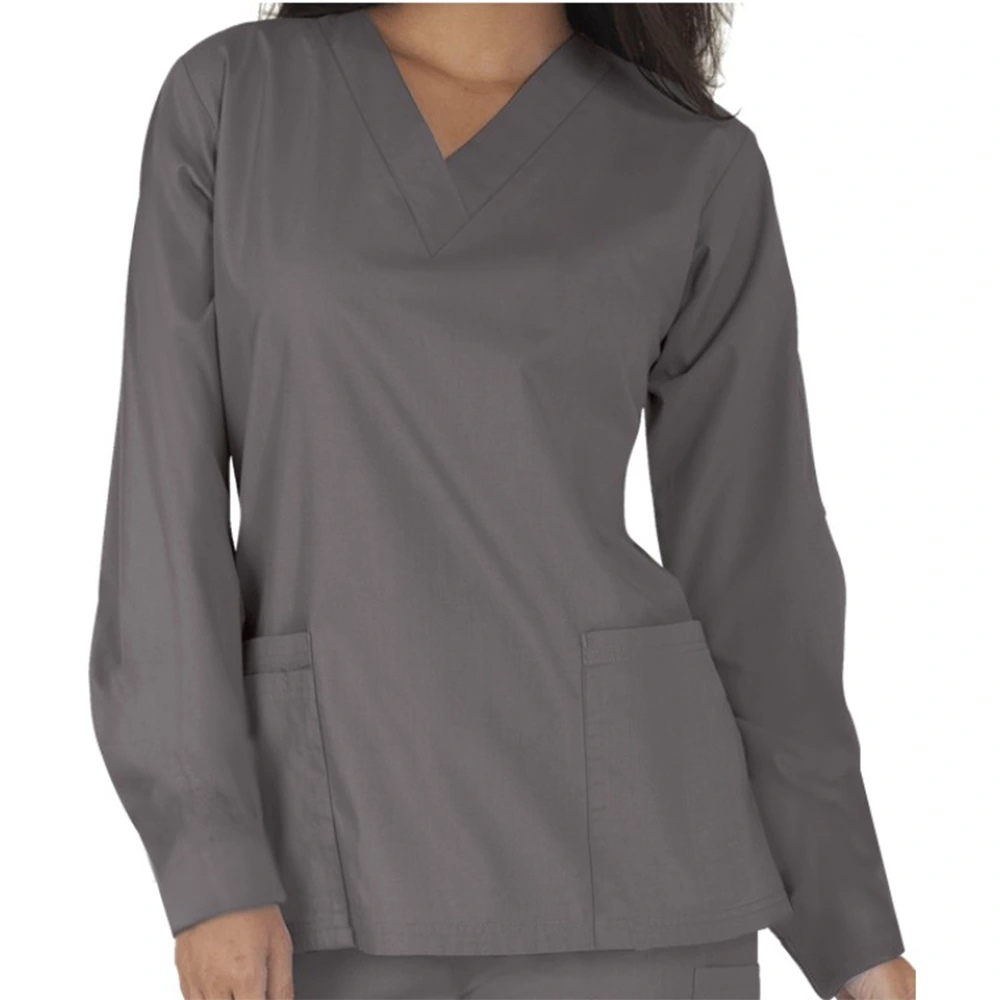 Full Sleeve Unisex Medical Scrub Suit – Grey 2