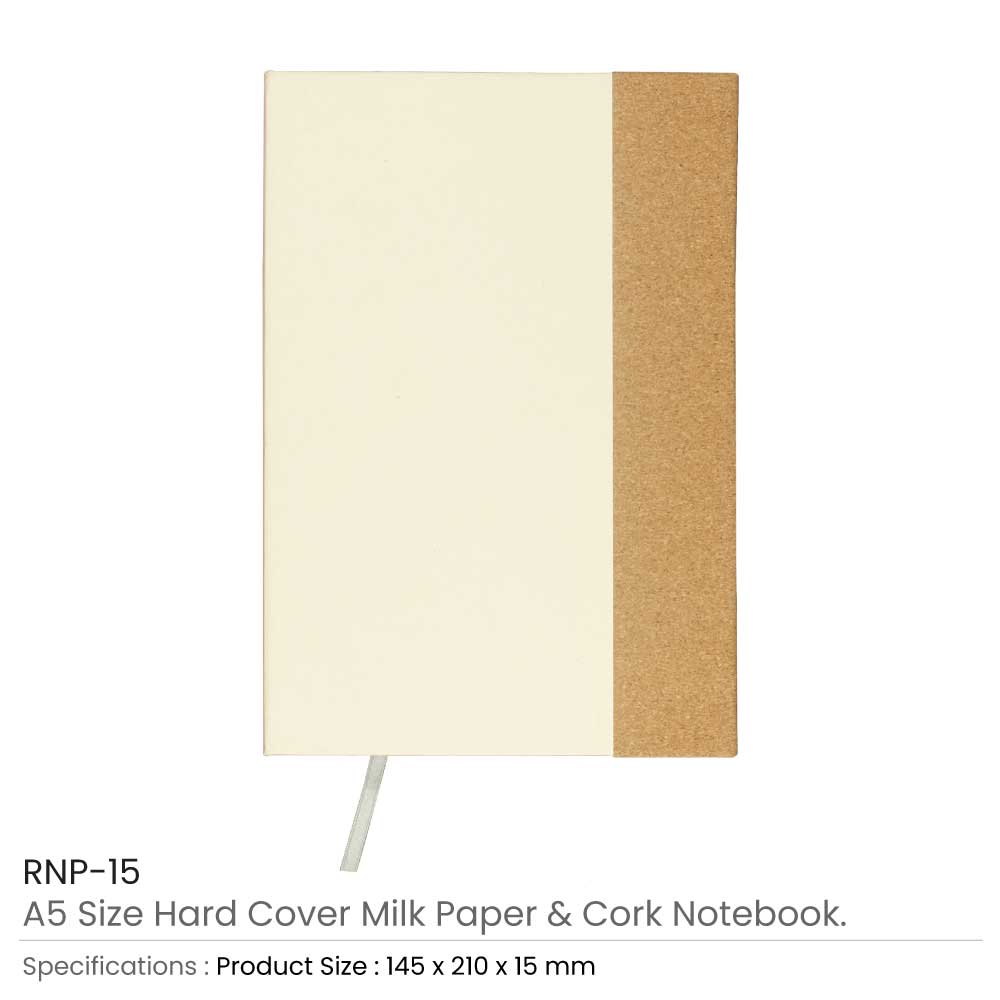 A5 Hard Cover Notebooks, 80 Sheets, 80gsm Milk Papers  2