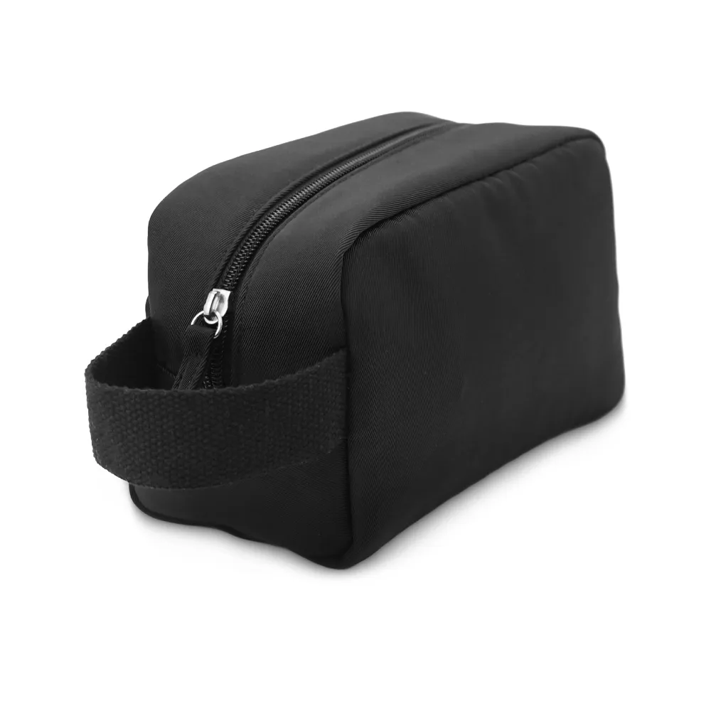 Multipurpose Utility Pouch, Black Polyester Fabric, Zipper & Handle thumbnail 1