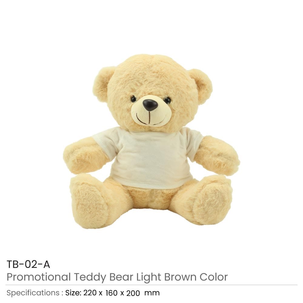 Promotional Teddy Bear Toys with Printable White Tshirt 1