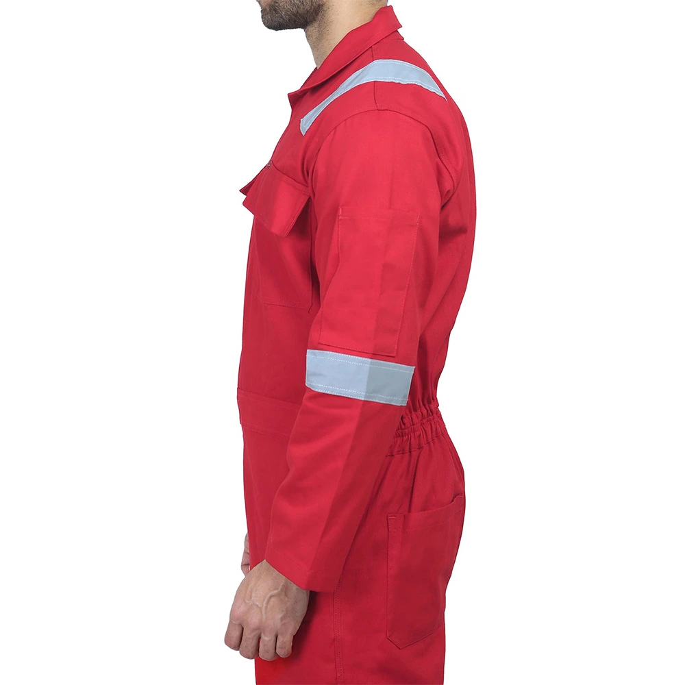 Coverall With Reflective Tape – Red 6