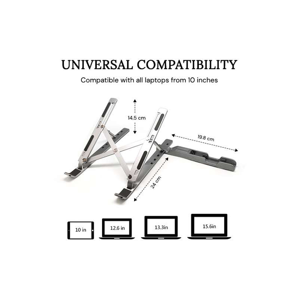 Laptop Stand with Mobile Holder 3