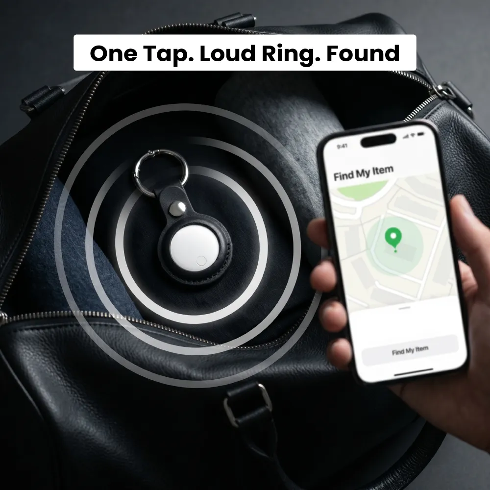 Smart Anti-Loss Tracker with PU Keychain – Track It Anywhere 7