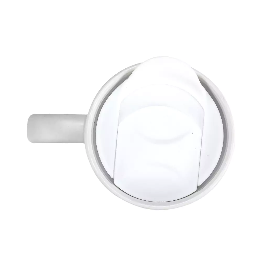 Ceramic Mugs with Lid and Cork Base 385 ml 8
