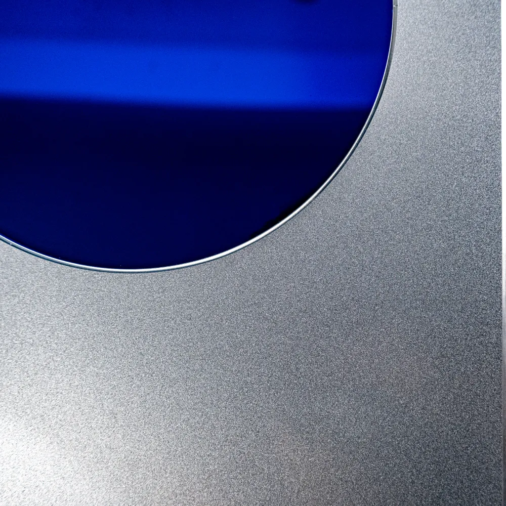 A4 Aluminum Award Plaques with Round Colored Plate and Stand 1