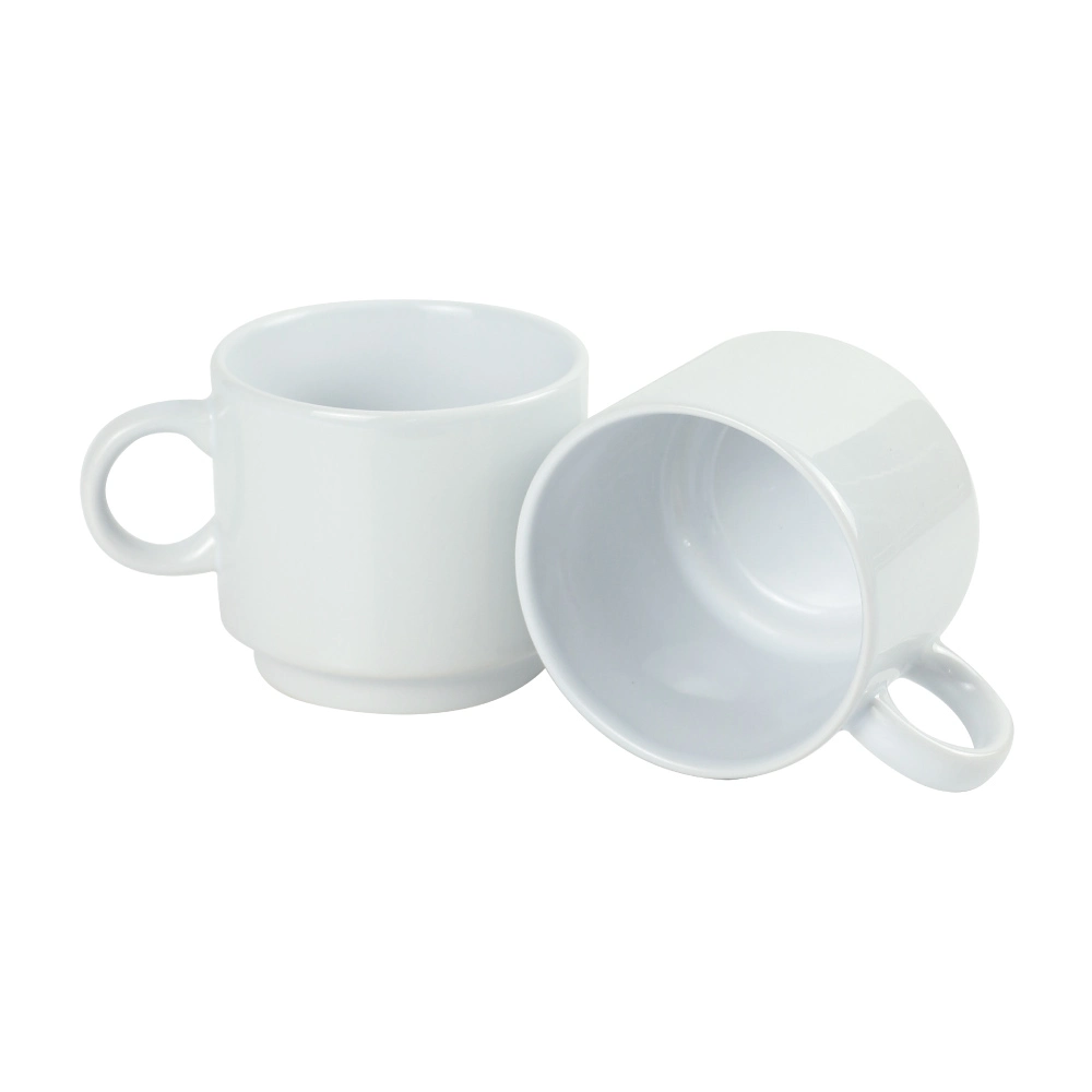 Ceramic Cups 10 Oz Glossy Finish White Color thumbnail 1