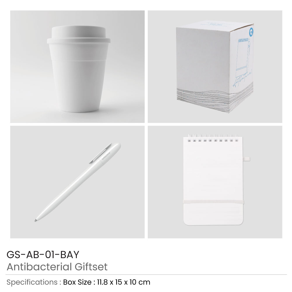 Antibacterial Gift Sets with Cup and Notepad  2