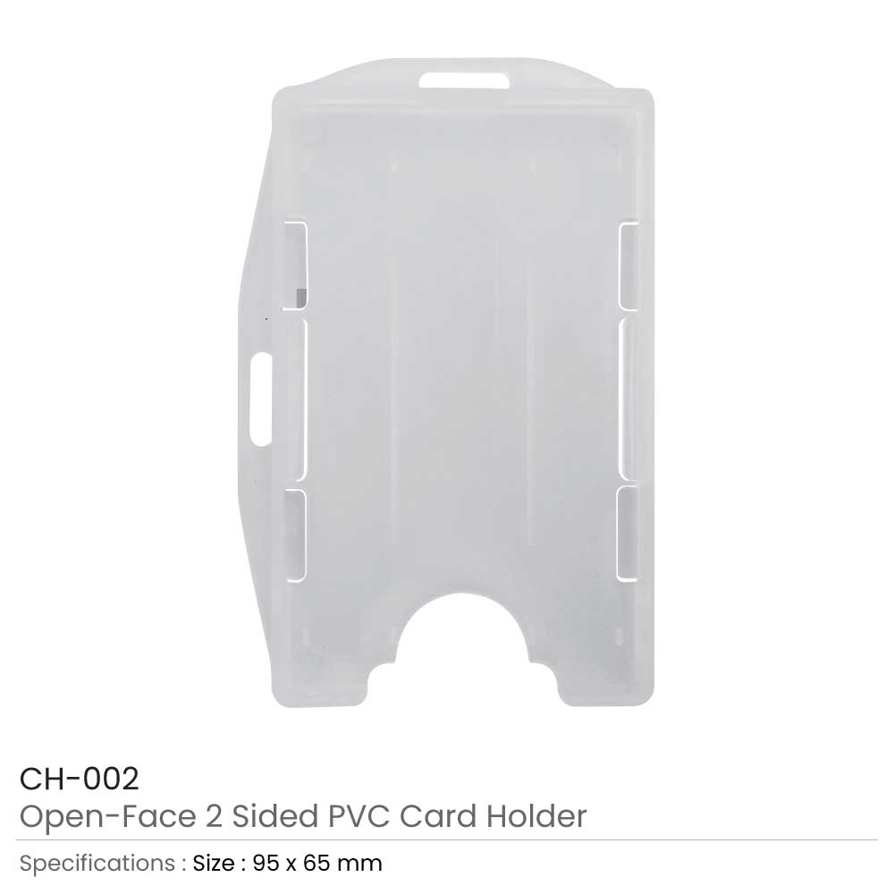 2 Sided PVC Card Holders CH-002 2