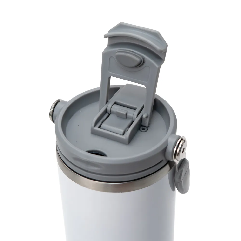 Double Wall Stainless Steel Tumblers with Handle & Straw – 900ml 5