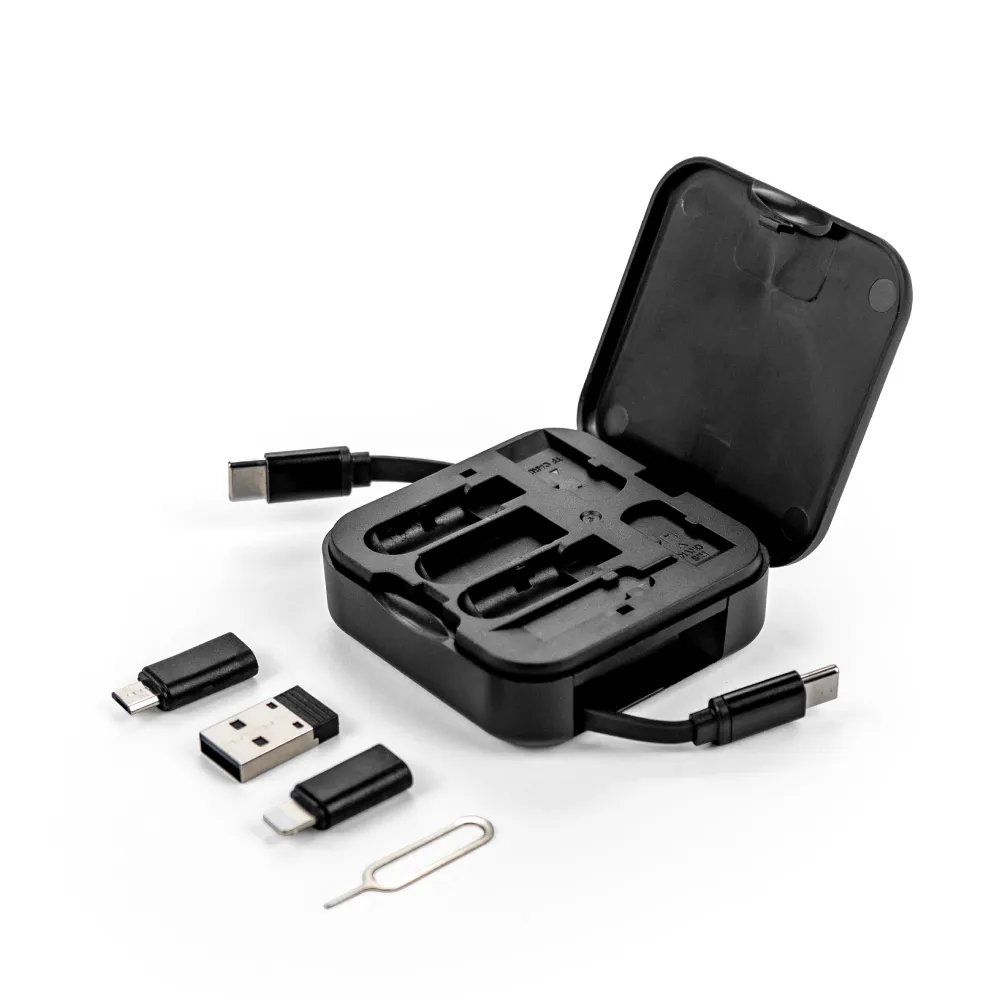 Retractable Charging Cable Set with Bamboo Top – 60W Fast Charging 2