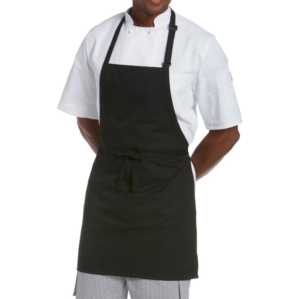 Plain Black Chef Apron – Bib