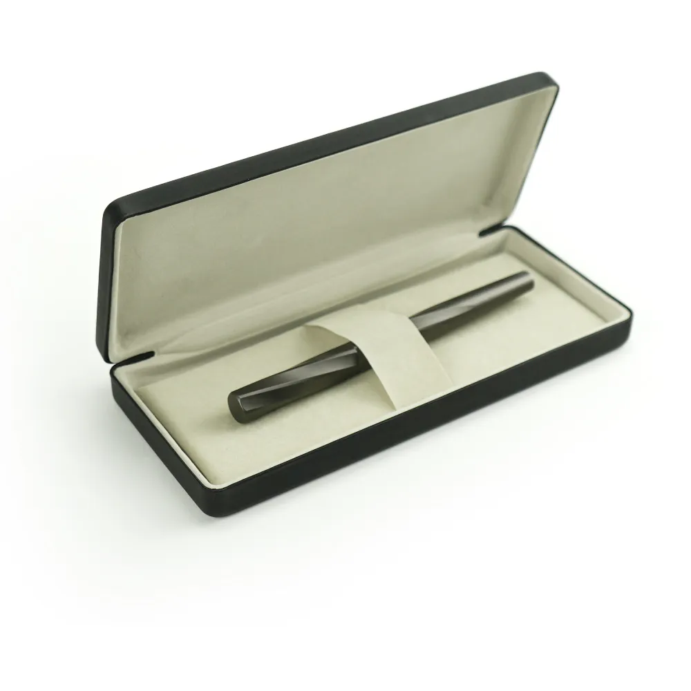 Rollerball Pens Swirl Design in Gunmetal Finish with PU Leather Box 5