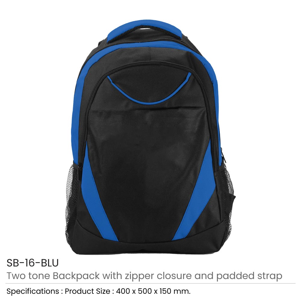 Two-toned Backpacks 600D Polyester Material 2