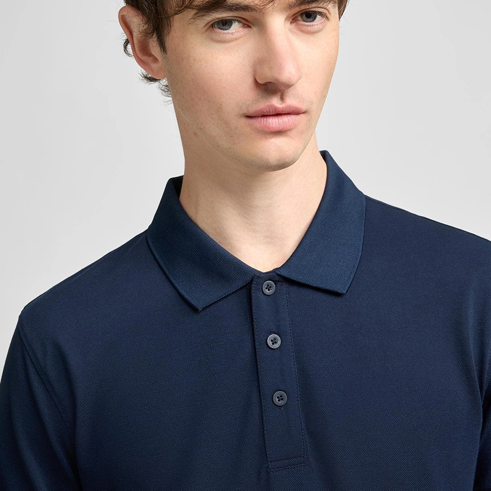 Men’s Solid Polo T-Shirt Navy Blue 4