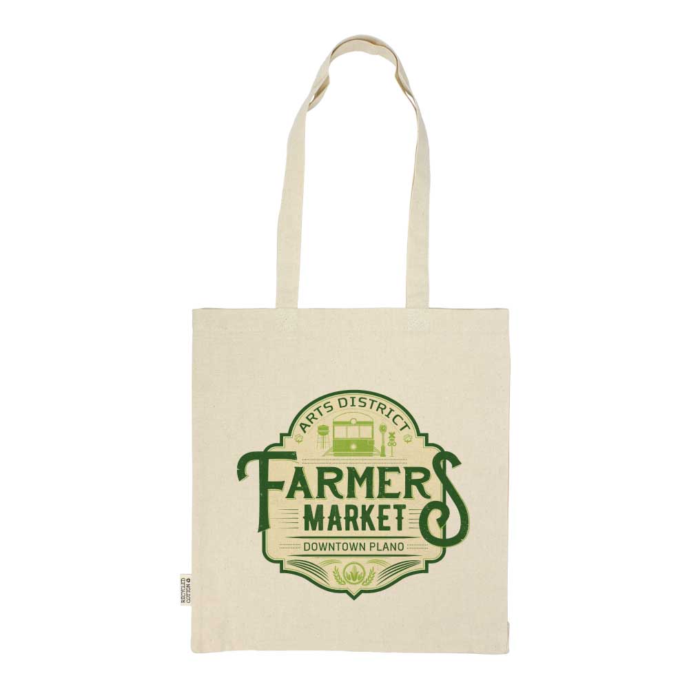 Recycled Cotton Tote Bags with Gusset, 220gsm  3