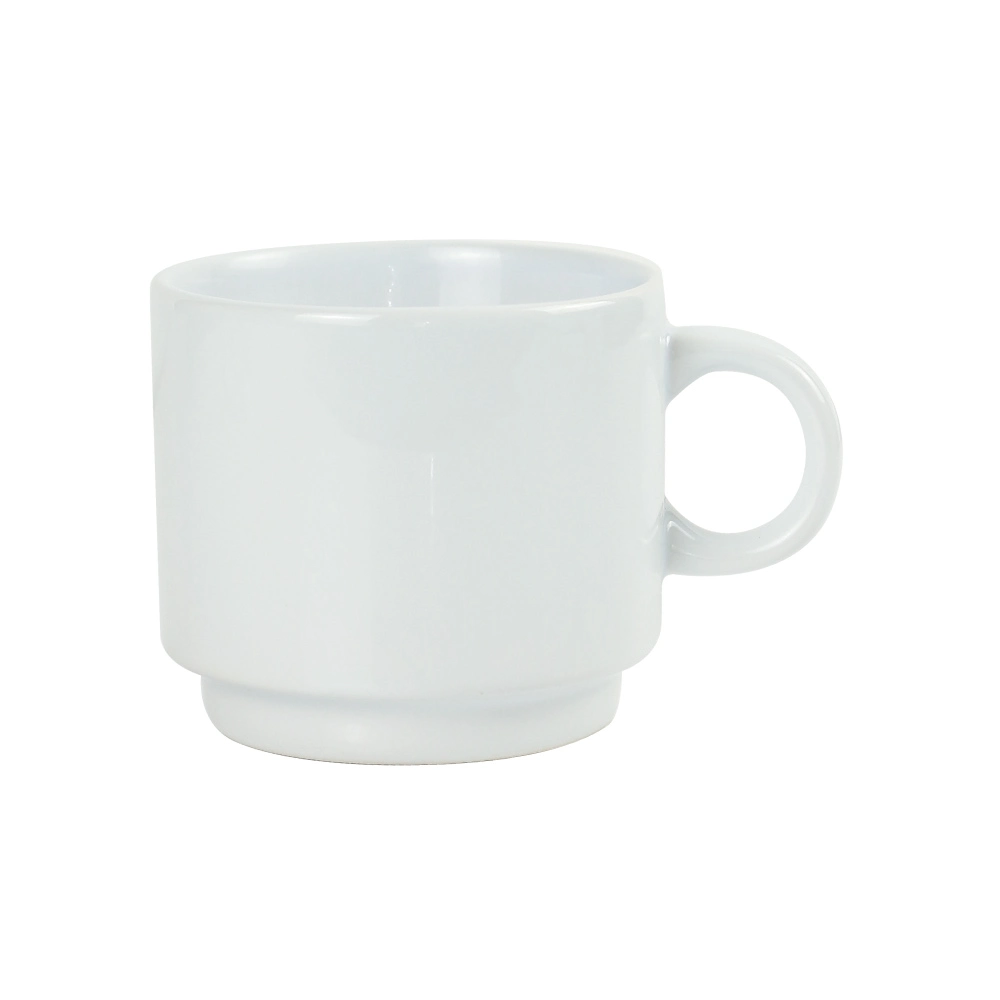 Ceramic Cups 10 Oz Glossy Finish White Color 6