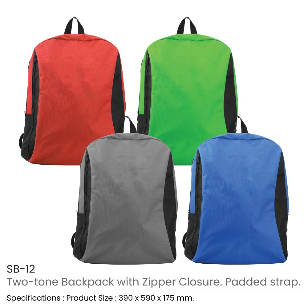Two-toned Backpacks 600D Polyester Material SB-12 4