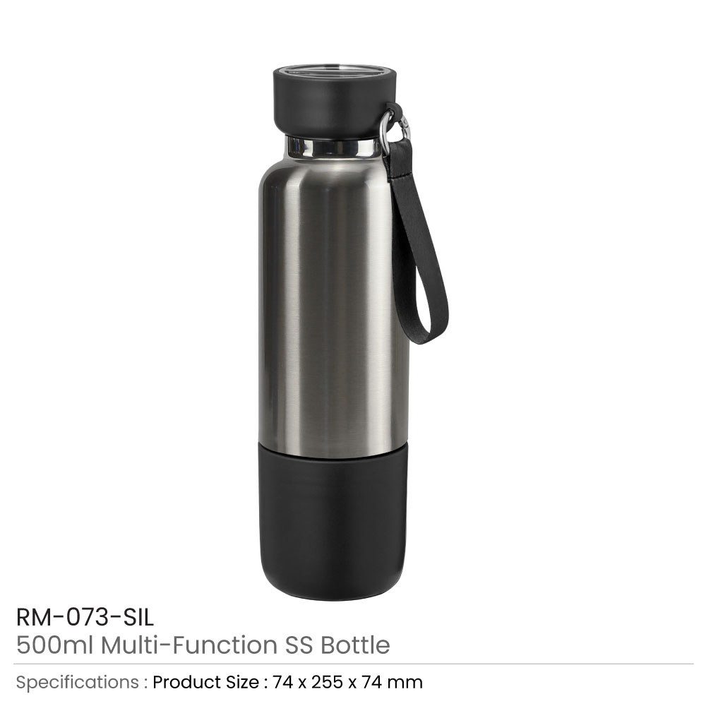 Multi-function SS Bottles, Double Wall, Base Cup, Lanyard, 500ml – Ramadan Gifts 12