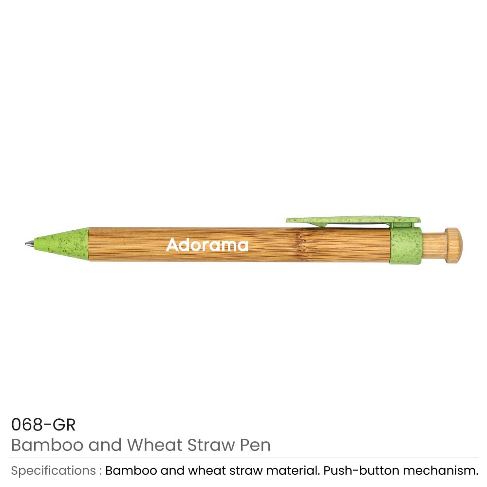 Bamboo with Wheat Straw Pens 4
