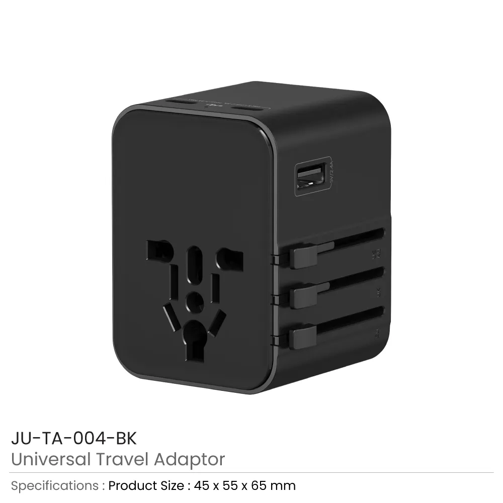 Universal Travel Adaptors, 17W, 2Type C+2USB+AC Port 4