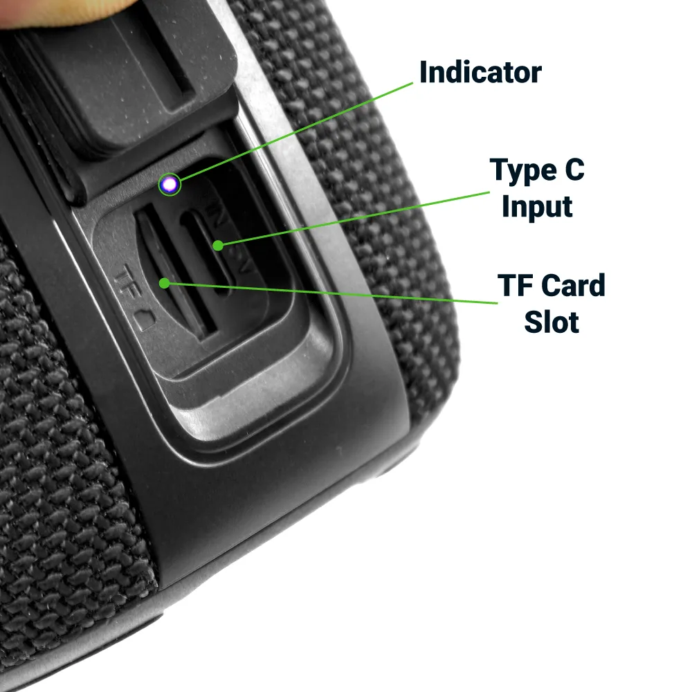 Portable Bluetooth Speakers, Light-Up Logo, Hands-Free Call with Lanyard 9
