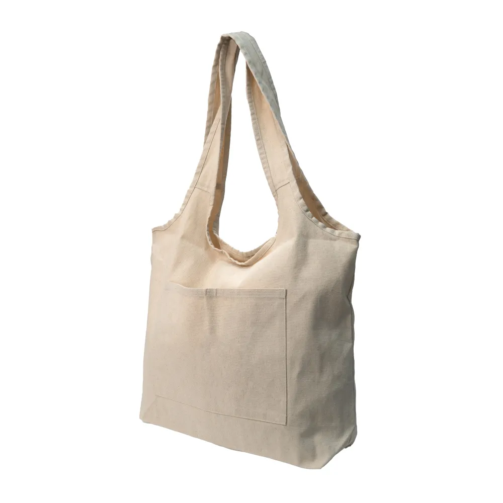 Cotton Hobo Bags with Front Pocket, 340 GSM (10 oz) 10
