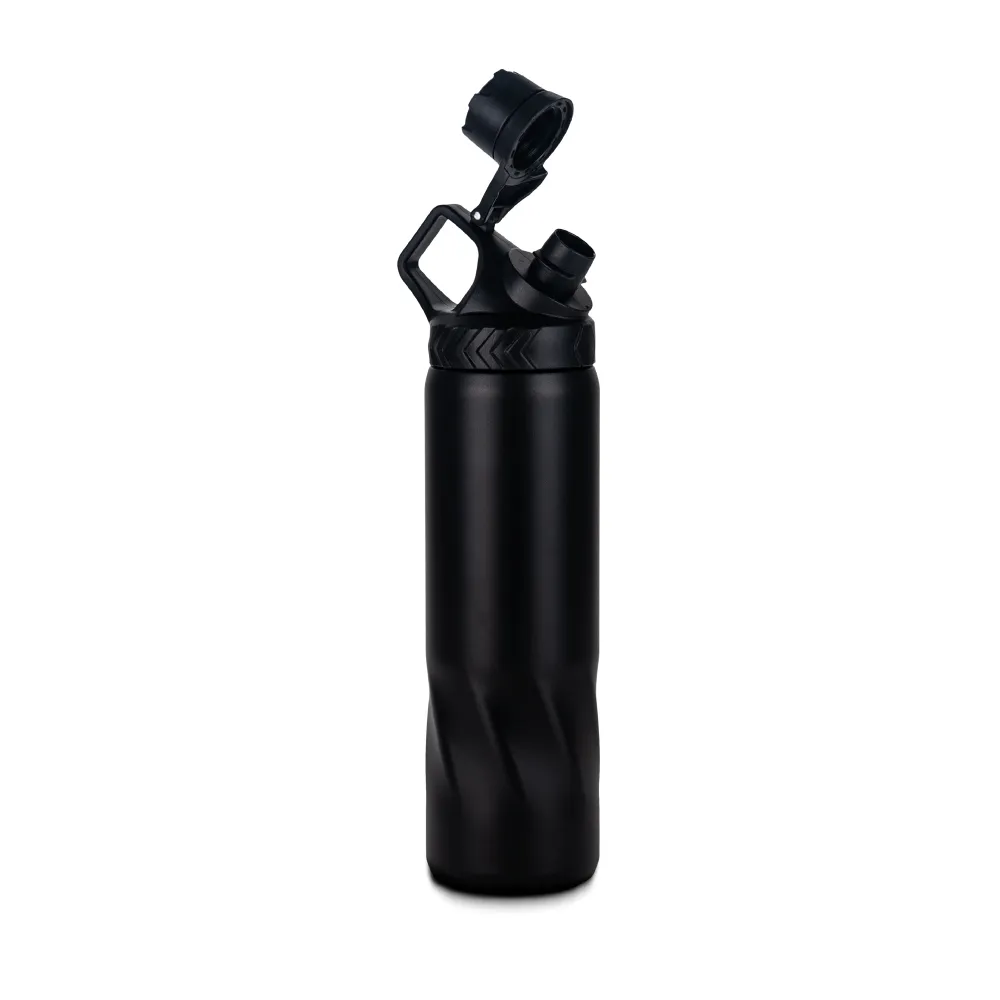 Stainless Steel Water Bottles in Black Matte, Double Wall, 620ml 5