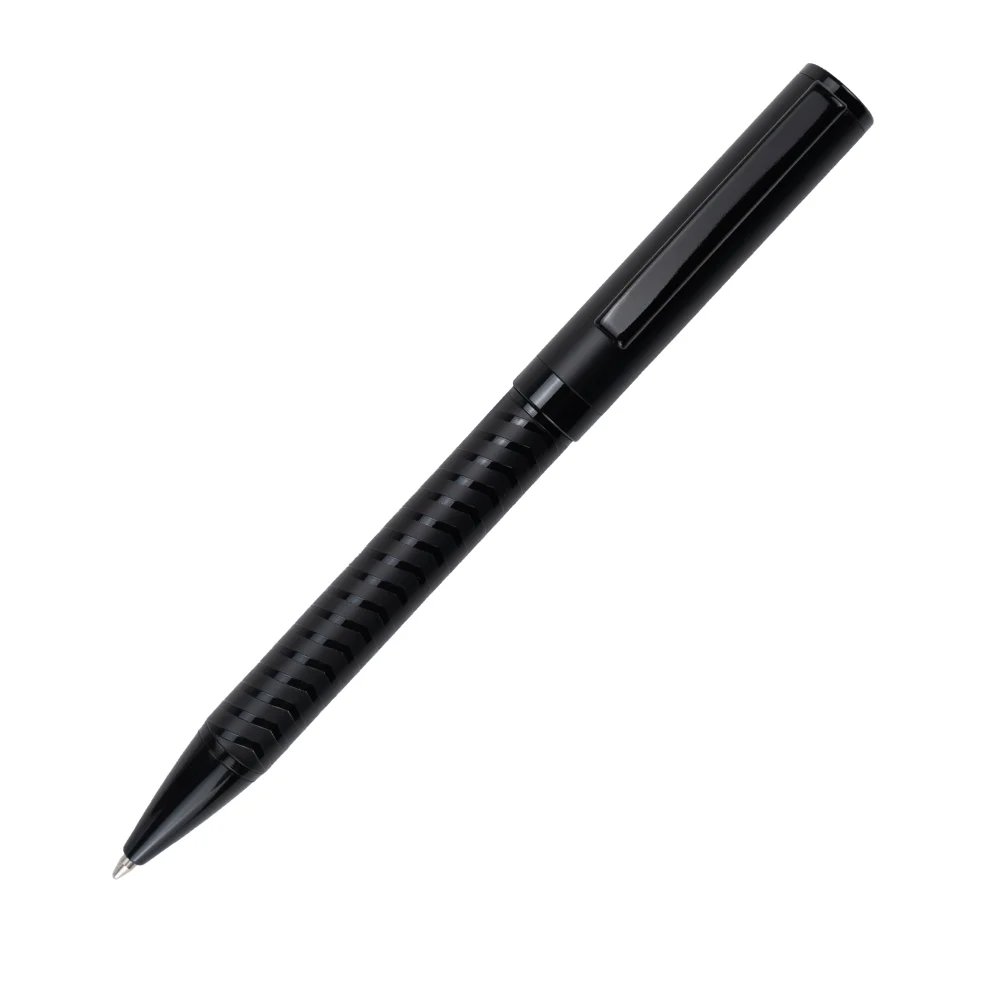 Black Metal Pens with Spiral Design Barrel, Excellent Executive Gifts 4