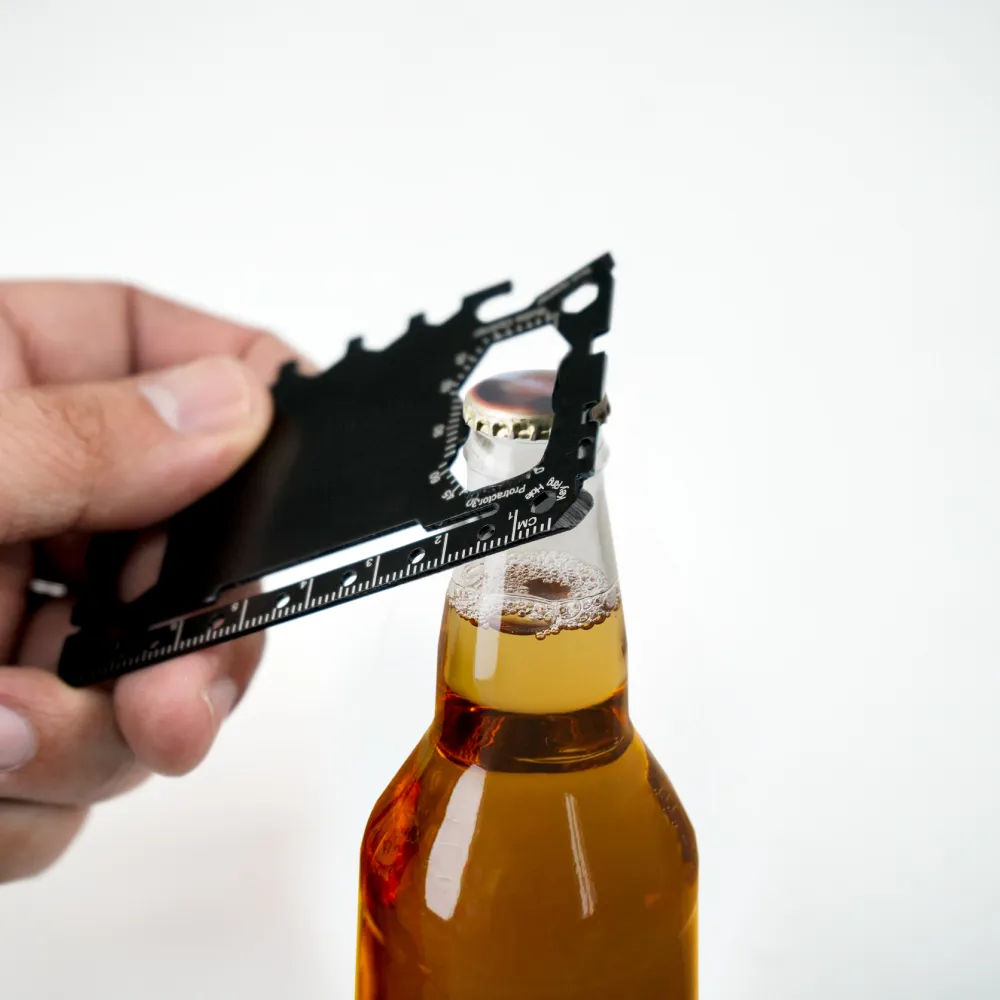 Multi-functional Tool Card in Stainless Steel with PU Leather Pouch 2