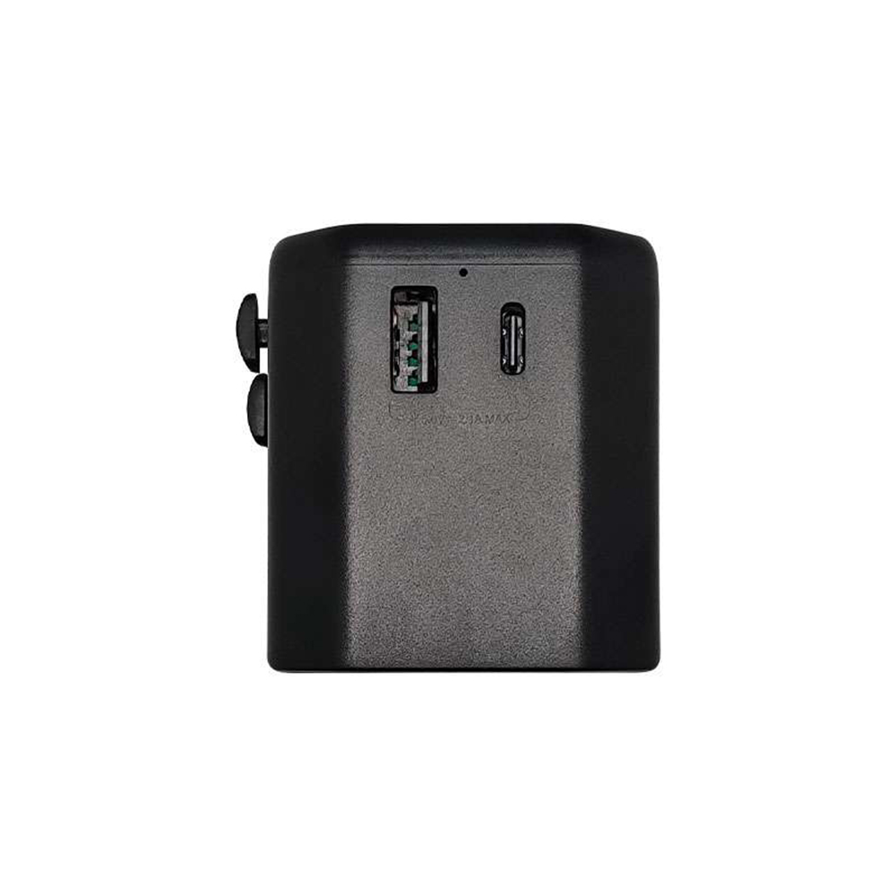 World Travel Adapter with 10.5W PD 3