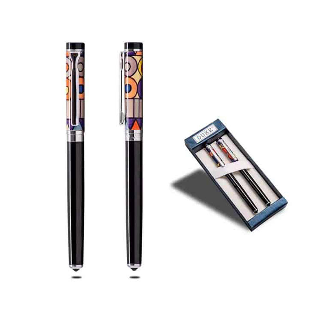 Colourful Fountain Pen & Roller Pen Set