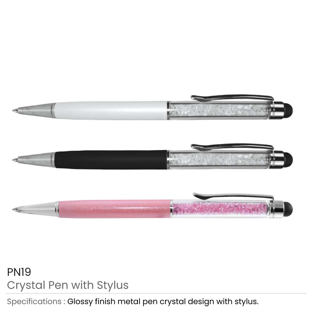 Crystal Pens with Stylus 5