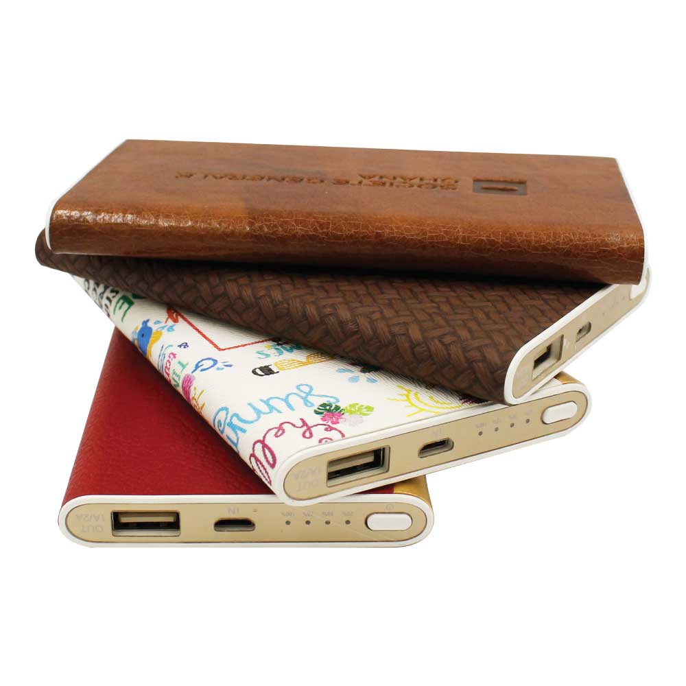 Leather Powerbank 6000 mAh 5