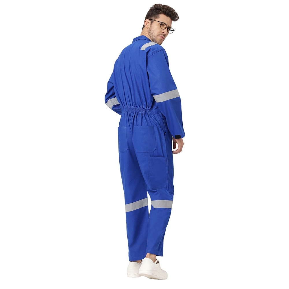 Coverall with Reflective Tape Royal Blue 3