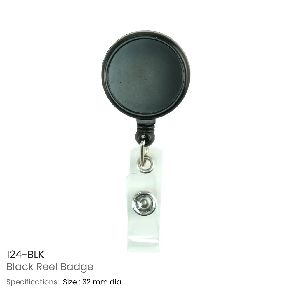 Round Metal Reel Badges for ID Cards 2