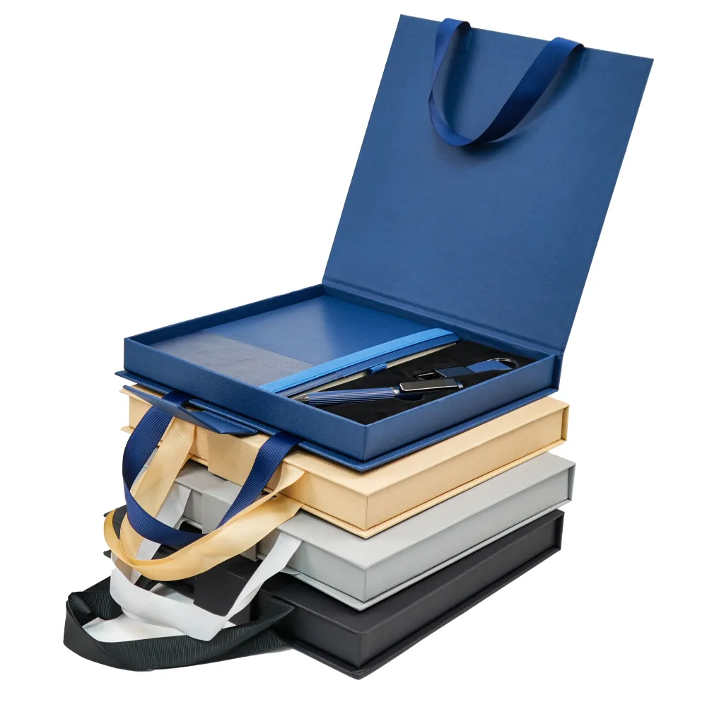 Premium Office Gift Set with Ribbon Handle Box 9