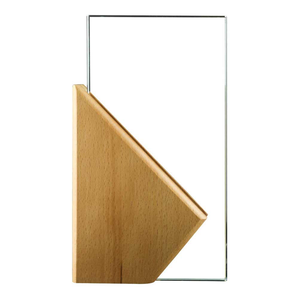 Rectangle Wooden Crystal Awards in Hardboard Box