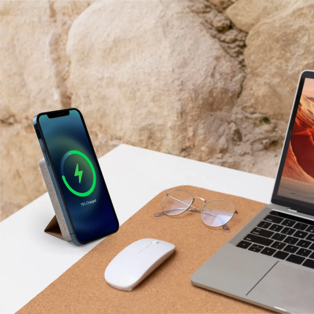 Cork MagSafe Wireless Powerbank with Foldable Stand, 15W, 10000 mAh 8