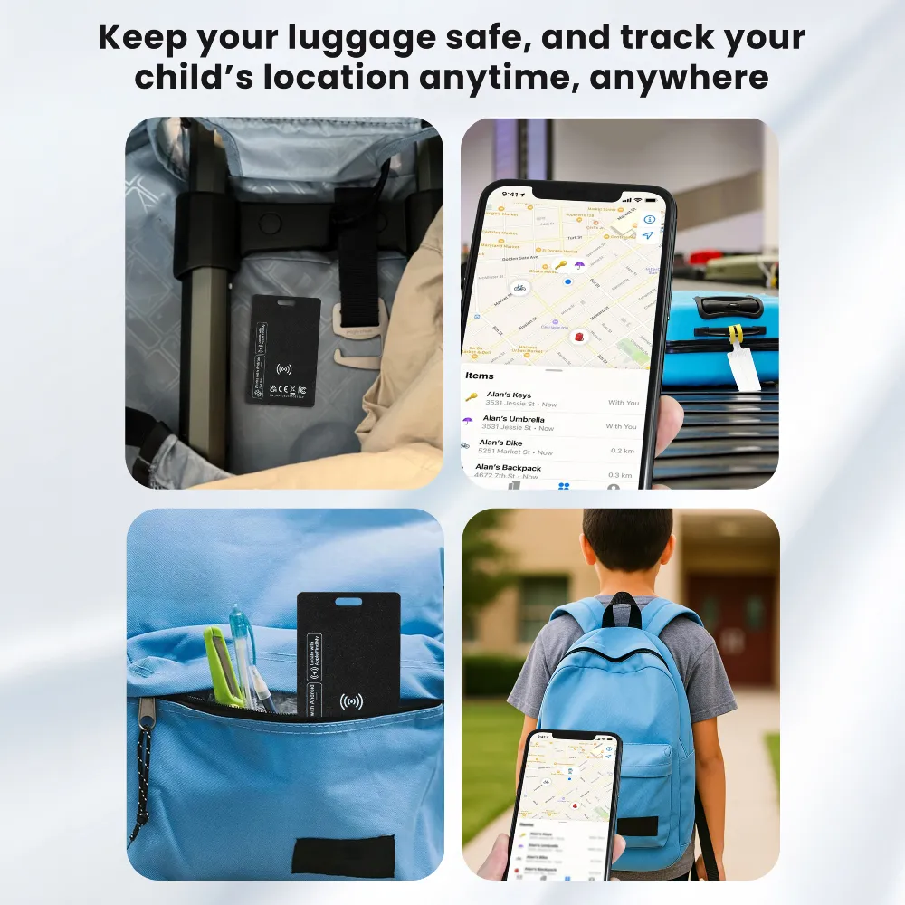 GPS Tracker, Air Tags, Anti-Loss & Wireless Rechargeable 8