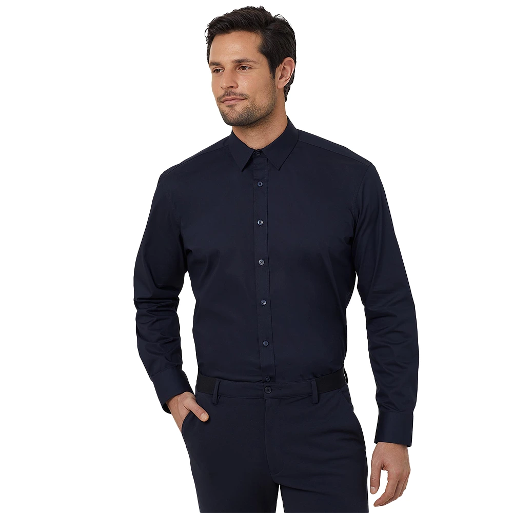 Cotton/Poly Stretch Long Sleeve Shirt 2