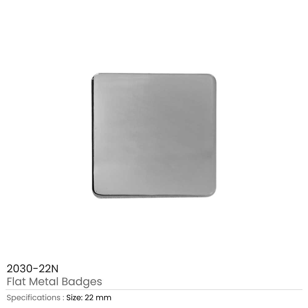 Square Flat Metal Badges 7