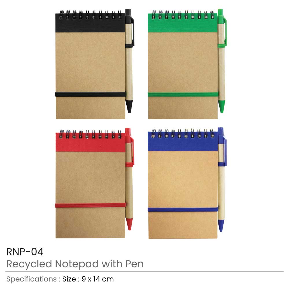 Recycled Notepads with Pen 6