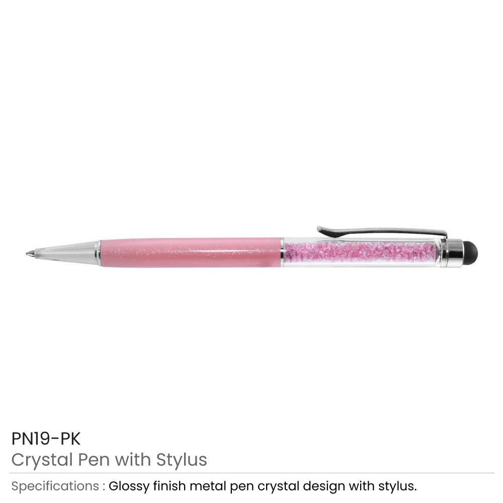 Crystal Pens with Stylus 3