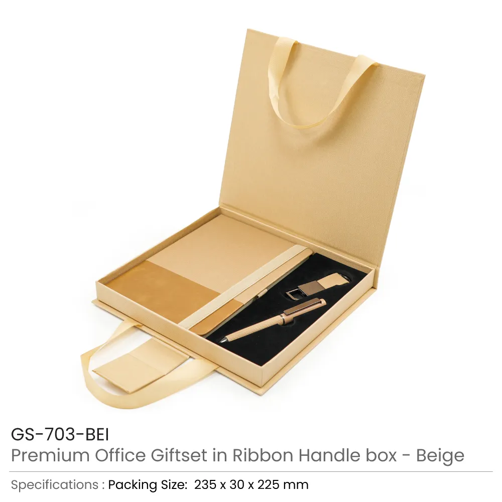 Premium Office Gift Set with Ribbon Handle Box 3