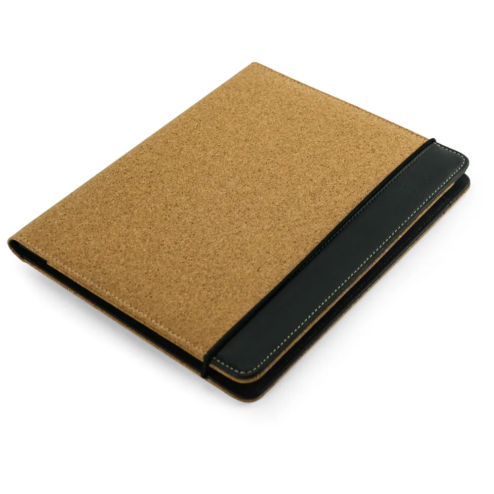 Cork Cover Folder B5 Size with Notepad, Pen and Sticky Notes 8